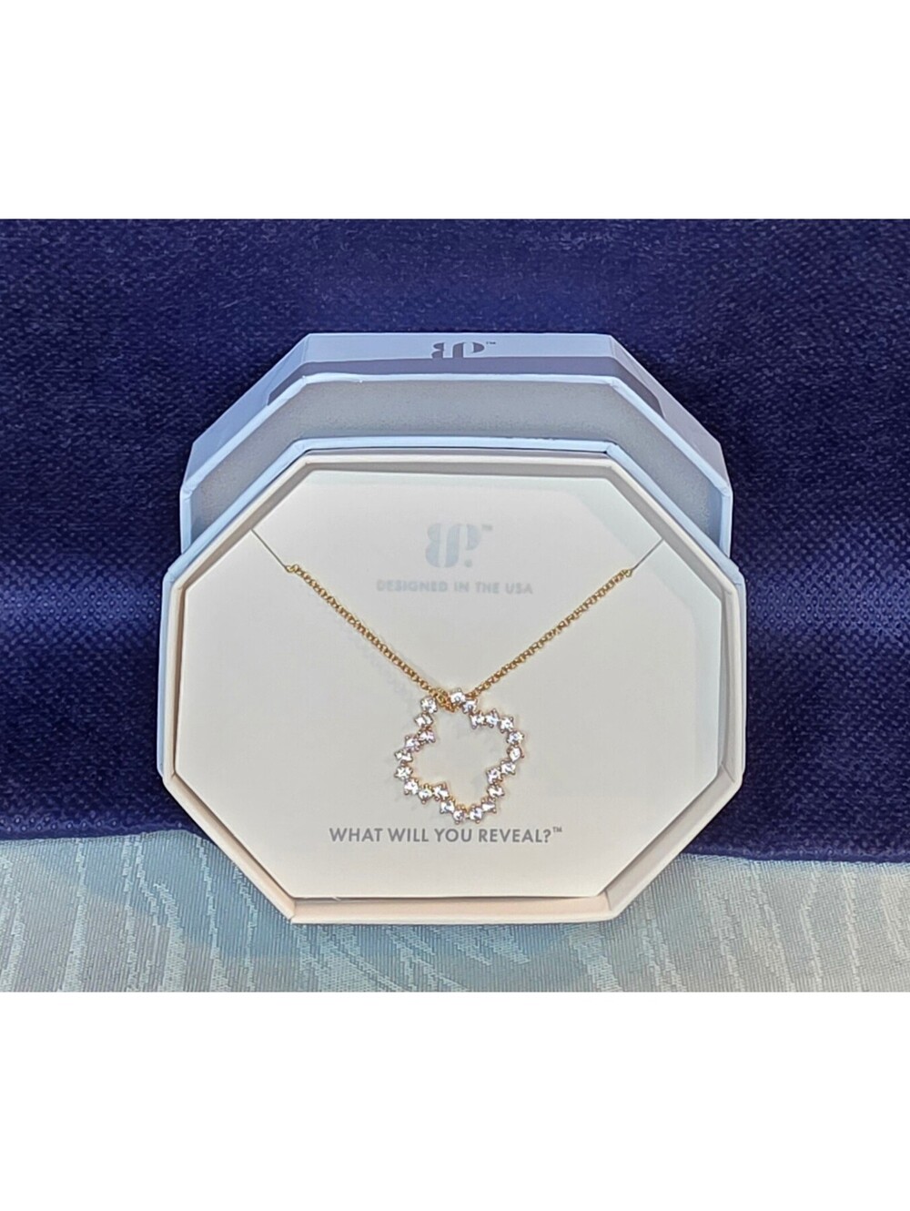 Bomb Party Round of Applause Necklace with Diamond Cubic Zirconia Pendant